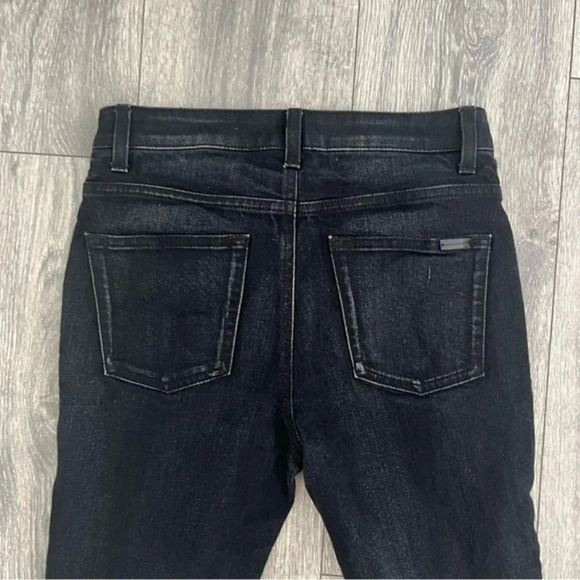 Saint Laurent SKINNY-FIT JEANS IN WORN BLACK STRETCH DENIM - Picture 9 of 12